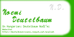 noemi deutelbaum business card